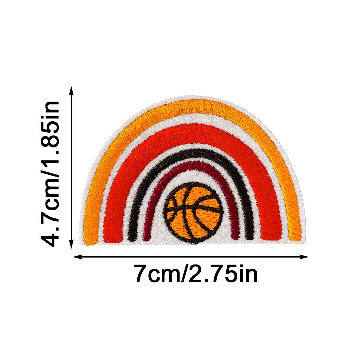 Wholesale Basketball themed embroidered patch